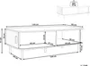 BELIANI Couchtisch Dunkelbraun MDF-Platte mit 2 Produktbild-Vorschau 3
