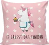 Mr. & Mrs. Panda Kuschel Kissen Einhorn Muffin - Rot Produktbild-Vorschau 1