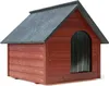 XXXL Hundehütte Holz Hundehütte Massiv Wetterfest Echtholz Produktbild-Vorschau 1