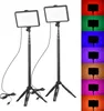 Andoer Tragbares RGB-Videolicht-Kit mit 2 * LED-Videolicht Produktbild-Vorschau 1