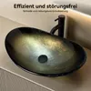 uluomis Waschbecken Glas Aufsatzwaschbecken Waschschale Produktbild-Vorschau 3