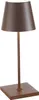 Zafferano Lampada a led da tavolo Poldina Pro Mini Corten Anteprima dell’immagine prodotto 1