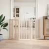 vidaXL Składane ogrodzenie dla psa 3 panele 150 cm drewno Podgląd zdjęcia produktu 3