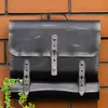 Briefkasten antiker Schulranzen von HMF mit 36 cm Breite in Silber Produktbild-Vorschau