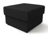 A black ottoman on a white background. Náhled obrázku produktu