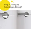 EISL Sprchový závěs 180x200 BÍLÝ, omyvatelný sprchový závěs Náhled obrázku produktu 3