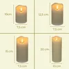 4er Set LED Kerze mit Timer Echtwachs LED Kerzen bewegliche Produktbild-Vorschau 3