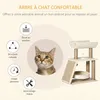 PawHut Cat tree design cosy chic multi-equipment activity Náhľad obrázku produktu 10