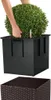 Lechuza Samozavlažovací květináč Cube Cottage 40 cm, hnědá Náhled obrázku produktu 22