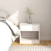 Comodino bianco 40x31x40 cm in legno di pino massiccio Anteprima dell’immagine prodotto 1