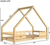 Merax Kinderbett 90x200cm mit Rausfallschutz und Produktbild-Vorschau 4