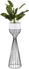 HowHomely Modern Pflanzenständer mit Topf, Blumenhocker aus Produktbild-Vorschau 1
