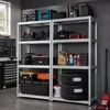 Bauhus Zestaw 2x Regał Metalowy Magazynowy Garażowy Podgląd zdjęcia produktu 10
