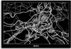 Leinwandbild brünn - stadtplan 100x70 cm Feeby grau Produktbild-Vorschau 3