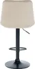 2er Set Barhocker Toni Samt schwarz - creme Produktbild-Vorschau 6