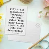 Mr. & Mrs. Panda Postkarte Spruch 1973 Geburtstag - Weiß - Produktbild-Vorschau 3