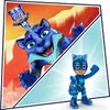 A split image showing a large blue cat-like creature with a small blue character on its head, and a separate image of the small blue character standing. Anteprima dell’immagine prodotto