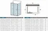 U-Form Duschkabine 100x190cm Schiebetür mit 80x80x190cm Produktbild-Vorschau 4