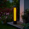 LED Solar Stehlampe Lichtsäule mit Flammeffekt Gitteroptik Produktbild-Vorschau 5
