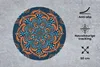 MuchoWow® Mauspad Mousepad Mandala - Orange - Blau - Muster Produktbild-Vorschau 2