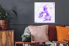 MuchoWow® Poster Karte - England - Aquarell 50x50 cm - Produktbild-Vorschau 2