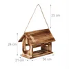 Relaxdays Vogelfutterhaus Holz, zum Aufhängen, Produktbild-Vorschau 4
