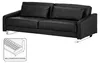 home24 Schlafsofa - Kunstleder Schwarz Produktbild-Vorschau 2