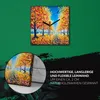 Coloray Uhr auf Leinwand 30x30 cm Wand Uhr Dekoration Produktbild-Vorschau 5