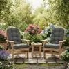 Coussins pour fauteuils à bascule d'extérieur avec sangles, Voir les images du produit 4