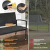 Peviasot Gartenbank 2 Personen Schwarz Rattan-Optik mit Produktbild-Vorschau 9