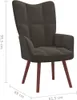 vidaXL Poltrona relax con sgabello in velluto grigio scuro Anteprima dell’immagine prodotto 21