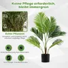 COSTWAY Sada 2 umelých paliem Areca 90 cm, umelá rastlina v Náhľad obrázku produktu 5