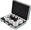 A set of hole saws in a metal case. Anteprima dell’immagine prodotto