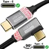 USB-C auf USB 3.2 Gen2 10Gbps 90° Winkelstecker nylon kabel Produktbild-Vorschau 1