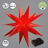 Leuchtstern 3D aus PVC LED Weihnachststern zum hängen Produktbild-Vorschau 1