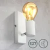 B.K.Licht Applique murale retro orientable blanche Voir les images du produit 6