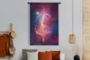 MuchoWow® Wandteppich Wandbehang Weltraum - Sterne - Rot Produktbild-Vorschau 4
