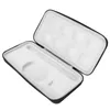 An open black carrying case with white foam padding inside, designed to hold a keyboard and accessories. Podgląd zdjęcia produktu