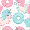 MuchoWow® Mauspad Mousepad Einhorn - Donut - Baby 20x20 cm Produktbild-Vorschau 1