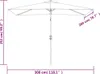 vidaXL Sonnenschirm mit Metall-Mast 300x200 cm Azurblau Produktbild-Vorschau 7