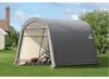 ShelterLogic Folien Zeltgarage Gerätehaus Grau 300x300x240 Produktbild-Vorschau 4