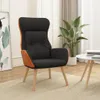 Design Möbel Relaxsessel Schwarz Stoff und PVC - 2024 Neu Produktbild-Vorschau 1