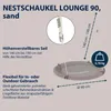 Hudora Hangstoel Lounge 90, beige Productafbeelding-voorbeeld 2