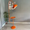 Moderne Stehlampe aus Metall mit E27, Orange Verstellbarer Produktbild-Vorschau 7