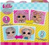 The image shows the packaging of an LOL Surprise Swap Tot toy. It displays illustrations of dolls and text indicating the product's features and branding. Náhled obrázku produktu