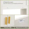 COSTWAY Toaletný regál, regál nad toaletou s osvetlením, 2 Náhľad obrázku produktu 8
