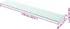 A transparent glass shelf with dimensions indicated by purple lines and text. Anteprima dell’immagine prodotto