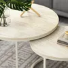 Couchtisch-Set Vicco Montreal Travertin/Cashmere 77 x 77 Produktbild-Vorschau 4