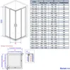 EMKE Duschkabine 80x90x195 cm Eckeinstieg Schiebetür 5mm Produktbild-Vorschau 7