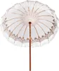 vidaXL Balijský slnečník krémový 215 x 215 x 260 cm Náhľad obrázku produktu 5